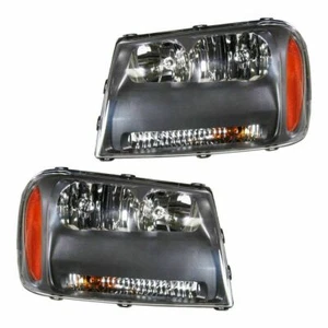 FIT 2006 2007 2008 2009 CHEVROLET TRAILBLAZER LT HEADLIGHTS RIGHT & LEFT PAIR - Picture 1 of 1