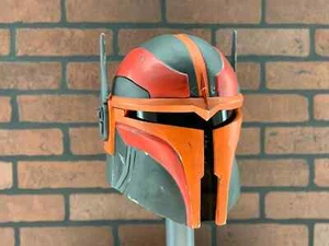 Mandalorianischer Helm. Kommandohelm für mandalorianische Rüstung. Der 'Variant Scout' - Cu - Bild 1 von 10