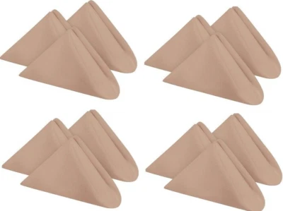 Servilletas de paño de cocina, 12 paquetes, 20x20 pulgadas, color beige, servilletas de cena, suaves Foto 1 de 4