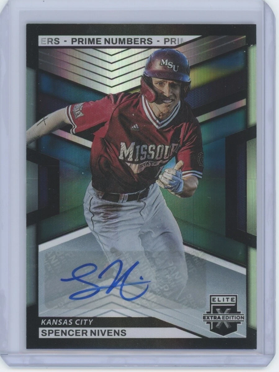 2023 Panini Elite Extra Edition #54 Spencer Nivens Prime Numbers B Sign #/60