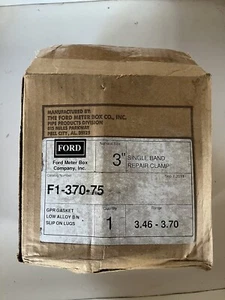 Ford Meter Box OD 3.46"-3.75" W- 7.5" NOM. SIZE 3.0" Pipe Repair Coupling - Picture 1 of 3