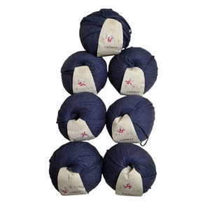 7 Rowan Calmer Yarn Shade #479 Dark Blue-Gray Cotton/Polyester Blend - 50g Balls - Picture 1 of 5