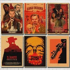 Movie Posters Django Unchained Retro Kraft Paper Poster Print Wall Art Painting