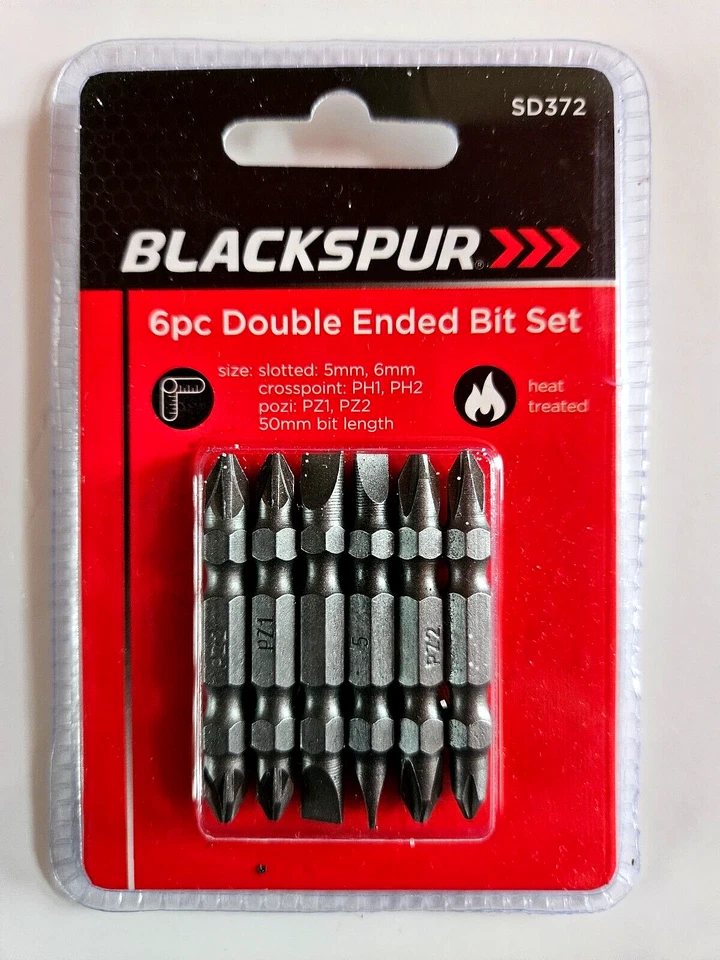 BLACKSPUR 6 Double Ended Bit Set 50mm Lenght