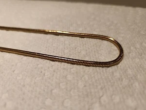 Monet Necklace 15.5 " Long Rope Style Gold Plated - Picture 1 of 5