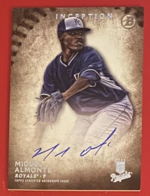 2015 Bowman Inception Prospect Auto Miguel Almonte #PA-MA Kansas City Royals - Image 1 of 2
