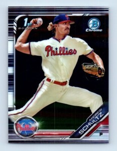 2019 Bowman Chrome Draft Andrew Schultz Reflacted Side! Philadelphia Phillies