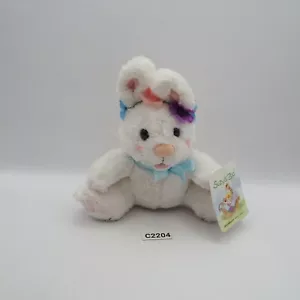 Suzy's Zoo C2204 Rabbit White Lulla SEGA Plush 6" Stuffed TAG Toy Doll Japan - Picture 1 of 8