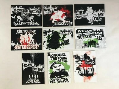 GHOSTBUSTERS Cryptozoic 2016 Complete MOVIE QUOTES Chase Card Set #Q1-#Q9 !!! - Image 1 of 2