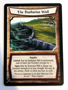 La Pared Bárbara L5R Leyenda de los Cinco Anillos CCG Ira del Emperador WoE - Imagen 1 de 1