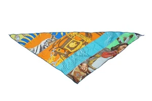 Hermes Carre en Carres Triangle Pointu Silk Scarf Kerchief Bergdorf Goodman 42" - Picture 1 of 13