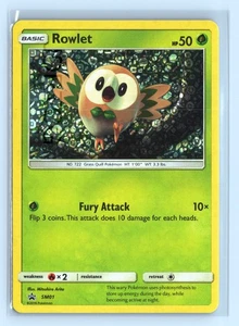 Pokemon Sol y Luna Estrella Negra Promo SM01 Rowlet Holo - Imagen 1 de 2