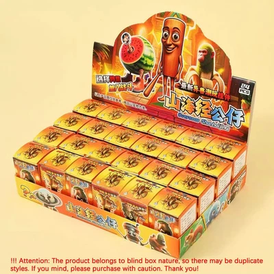 Color: Amarillo - 24 PIEZAS Italiano Brainrot Caja Ciega Juguete Tungtungtung Sahur Tralarer Foto 1 de 4