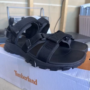 Timberland TB0A2E4G015 Mens 11 M/M Garrison Trail BLACK Strap Sandal - Picture 1 of 10