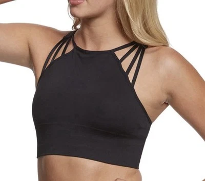 Sujetador deportivo de yoga sin costuras extendido con tiras de hombro Betsy Johnson Performance Lg Foto 1 de 4