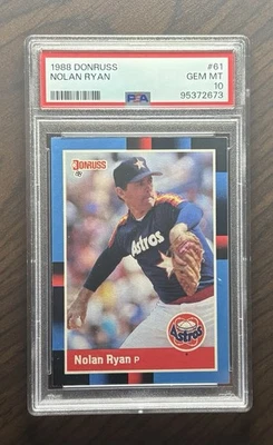Nolan Ryan PSA 10 1988 Donruss GEM MT ASTROS HOF - Image 1 of 2