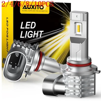 AUXITO 9145 9140 H10 LED Fog Driving Light Bulbs Yellow 4000LM 3000K 40W 2/4PCS - Image 1 of 4