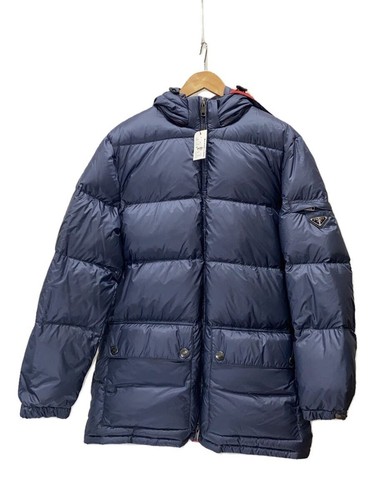 Piumino Prada 44 nylon navy tinta unita SGB857