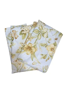 Waverly Williamsburg hellblau Blumen 2er Set gefütterte Vorhang Paneele 48”x70” - Bild 1 von 7