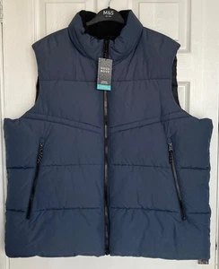 NEW M&S GOODMOVE Mens Slate Ultra Warmth Gilet with Stormwear™ Size 3XL - Picture 1 of 4