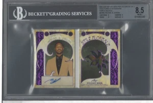 2024 LEAF HISTORY BOOK POP CULTURE AUTO PURPLE HOLOFOIL M JORDAN BGS 8.5/AUTO 10 - Picture 1 of 2