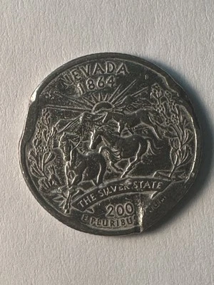 2006 Nevada Quarter Mint Error On Obverse & Reverse - Image 1 of 4