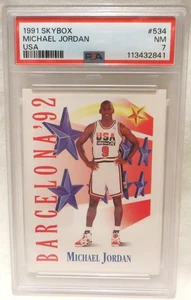 Michael Jordan **PSA 7** 1991 Skybox USA Basketball #534 - Picture 1 of 2