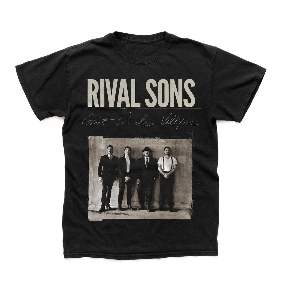 Camiseta Negra Manga Corta Rival Sons 'Great Western Valkyrie' - NUEVA Foto 1 de 1