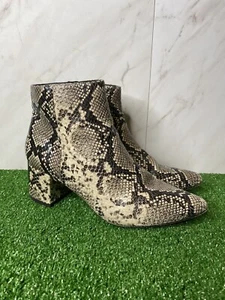 michael shannon shoes snake print cardi womens size 9 Heeled Ankle Boots - Picture 1 of 10