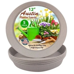Austin Planter Plant Saucers - Heavy Duty Indoor/Outdoor Plant Saucer - USA Made - Picture 1 of 24