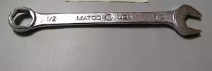 MATCO Tools USA #WCH 166, 1/2" Combination Wrench, 5.9" Long, 6 Point. - Picture 1 of 6