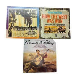 Western Movie OST Original Soundtrack Vinyl LP Record Album Lot Woodie Guthrie - Picture 1 of 18