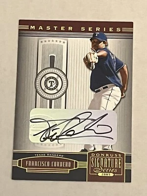 Francisco Cordero 2005 Donruss Signature Master Series Auto SP /50 Texas Rangers - Image 1 of 4