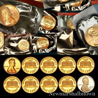 1970 1971 1972 1973 1974 1975 1976 1977 1978 1979 P+D+S Lincoln Juego de prueba como nuevo Foto 1 de 3