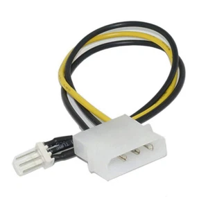 20cm Molex (LP4) Male to 3-pin PC Fan Power Adapter Cable / Cord / Wire - Picture 1 of 1