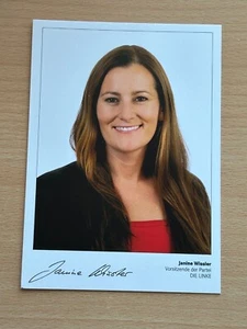 Janine Wissler - Die Linke - Tarjeta de autógrafo original firmada #38609 - Imagen 1 de 1
