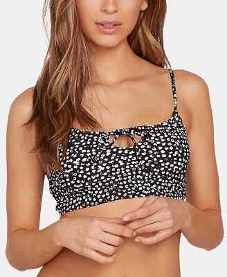 Traje de baño bralette negro Volcom Juniors Ain't Dot You top bikini pequeño yjl0925 Foto 1 de 4