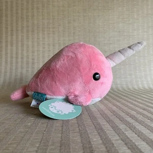 Bellzi Narzzi rosa Narwal Plüschtier 11 Zoll Kawaii niedlicher Wal Designer Stofftier - Bild 1 von 12