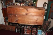 LARGE Antique Hayes Fields Co. Wood Trunk Box Boots Shoes Philadelphia PA