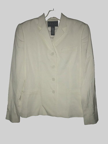 OFF WHITE Giacca Ralph Ralph Lauren taglia 6 bianco sporco classica maniche lunghe