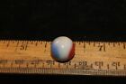 Vintage Early Machine Made Marble USA Red White and Blue 