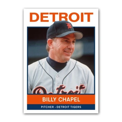Tarjeta de béisbol Kevin Costner Billy Chapel Love of the Game ACEO novedad arte Foto 1 de 4