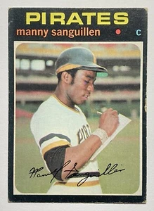 1971 Topps #480 Manny Sanguillen Pittsburgh Pirates - Picture 1 of 9
