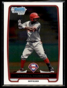 2012 Bowman Chrome Prospects Kyrell Hudson #BCP30 Philadelphia Phillies