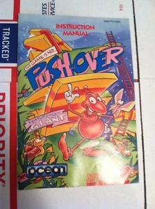 Push-Over Nintendo SNES 1992 Bedienungsanleitung NUR L@@K! - Bild 1 von 7