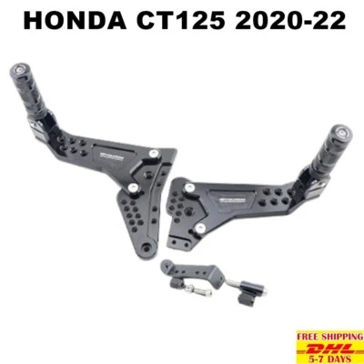 P1 Honda Ct125 Rear Foot Pegs Footrest Passenger Trail Hunter Cub 2020-22 Set Foto 1 de 4