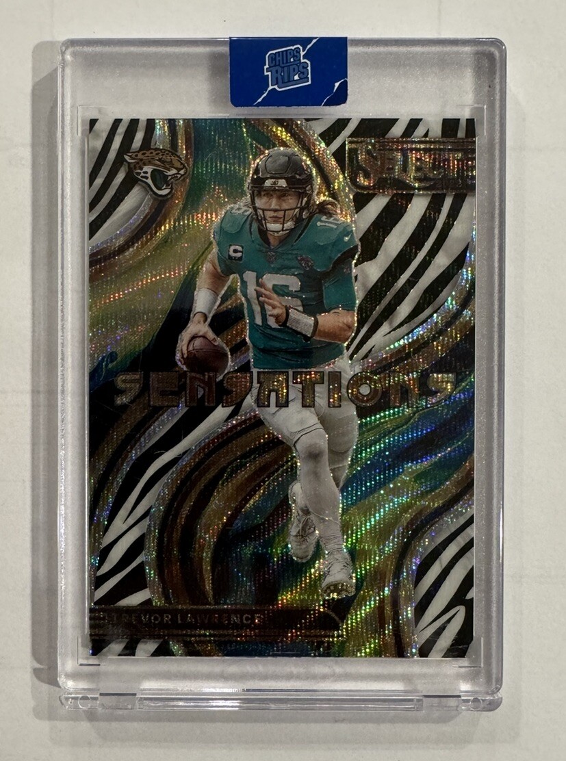 2022 Panini Select, Sensations, Zebra - Trevor Lawrence