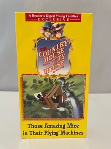 VHS Country Mouse and the City Adventures 1997 Amazing Mice Flying Machine New - Picture 1 of 6