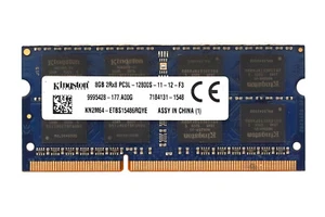 Kingston 8GB 2Rx8 PC3L-12800S-11-12-F3 Laptop Memory P/N:9995428-177.A00G Tested - Picture 1 of 2