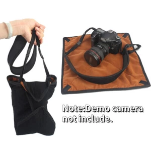 Foldable Camera Lens Soft Wrap Cloth Protection For DSLR SLR Storage Cover Case - Picture 1 of 12